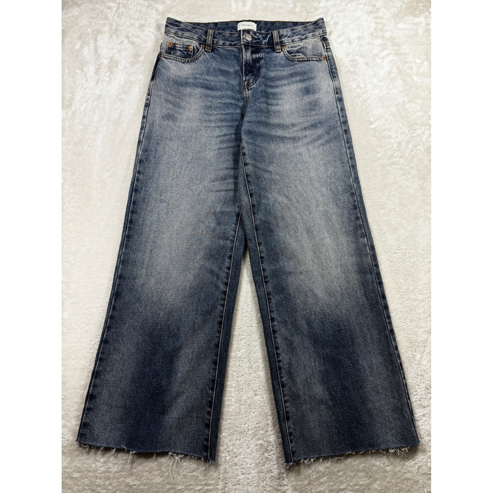 PacSun Womens Casey Low Rise Baggy Blue Denim Jeans 25 Meas: 29x29